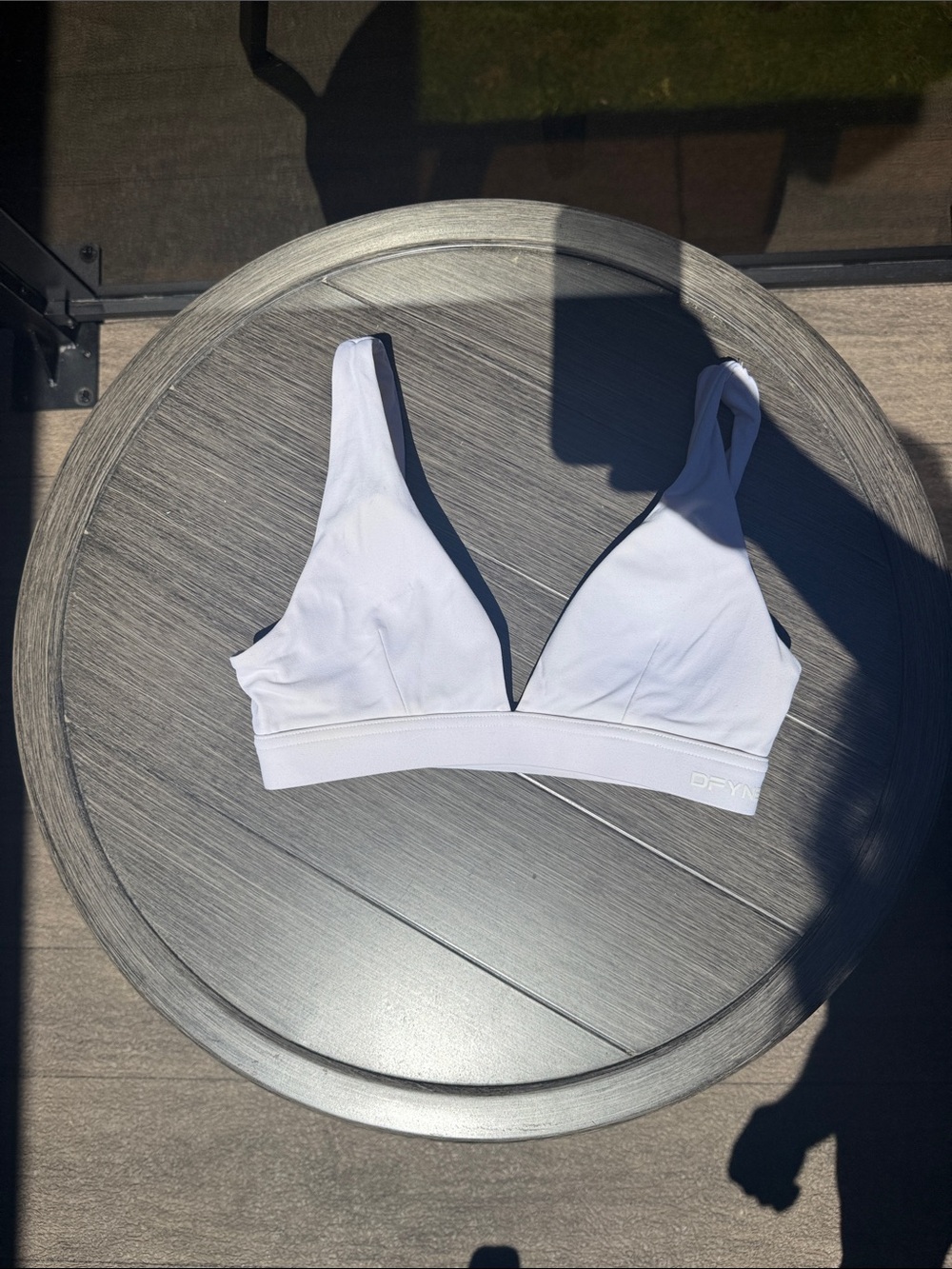 DFYNE Origin Minimal Sports Bra in Ivory